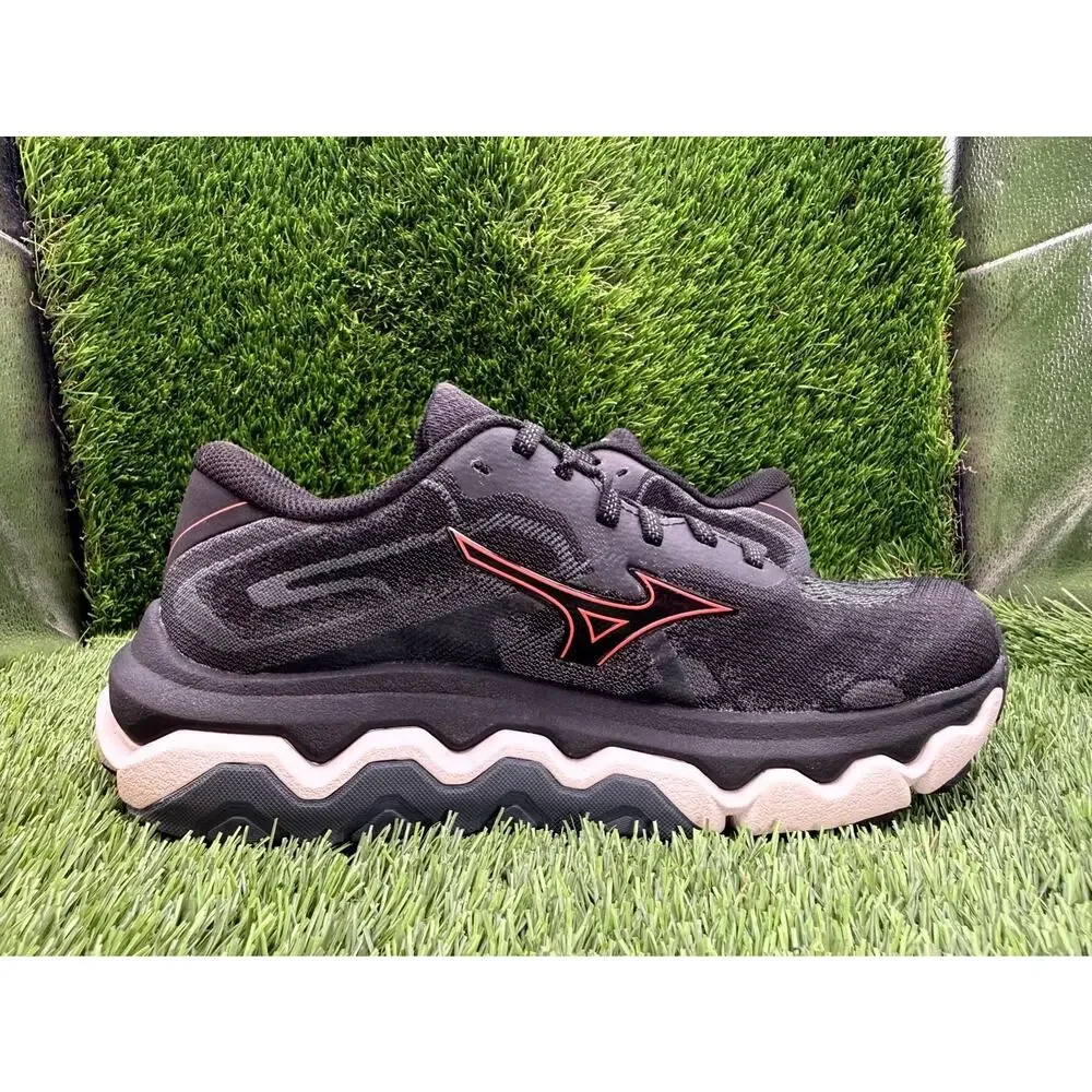 Mizuno Wave Horizon 7 411442.901S Athletic Sneaker Women 7 Black Mesh Gym Sports